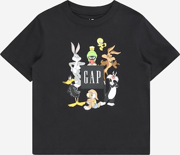 T-Shirt 'LOONEY TUNES' GAP en noir : devant