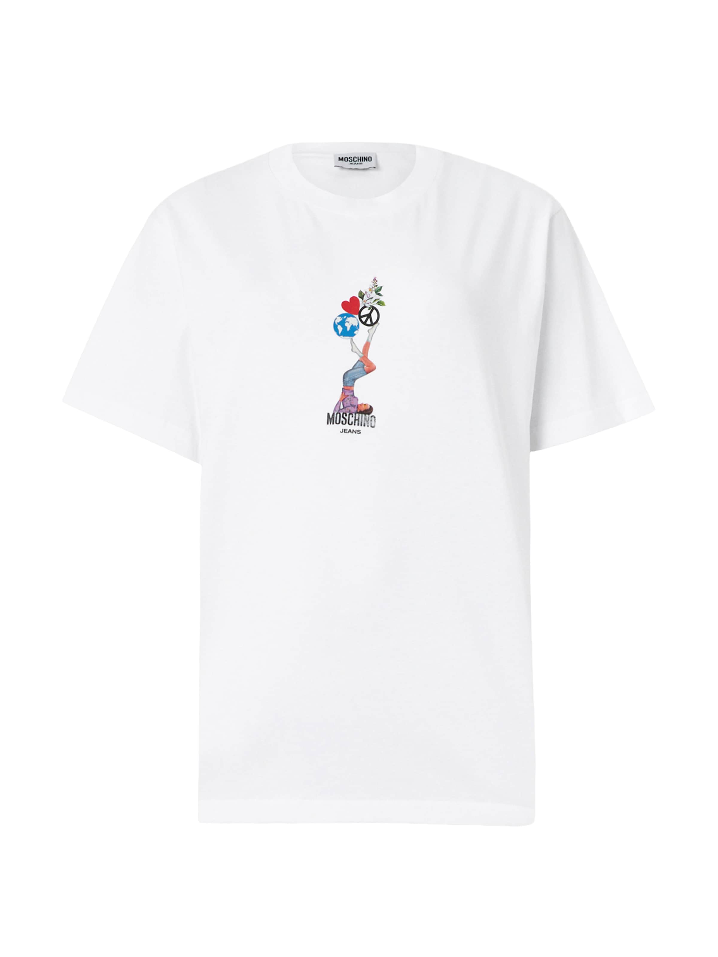 Moschino Jeans - Camiseta en blanco: frente