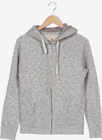 HOLLISTER Sweatshirt & Zip-Up Hoodie in XS in Grey: front