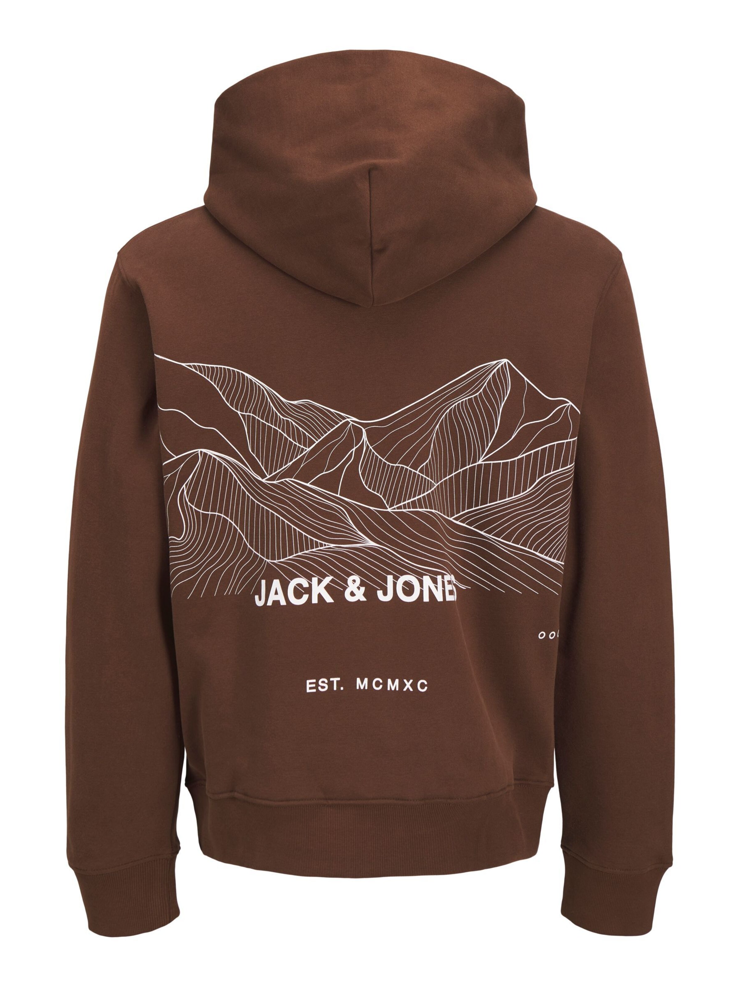 Sweat-shirt 'JJAW25' JACK & JONES en marron