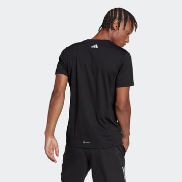 ADIDAS PERFORMANCE Performance Shirt 'Run Icons' in Black