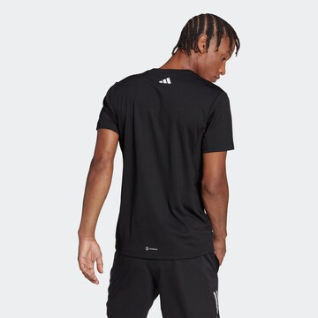 ADIDAS PERFORMANCE Funkční tričko 'Run Icons' – černá