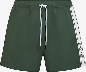 žalia Karl Lagerfeld Maudymosi šortai: priekis