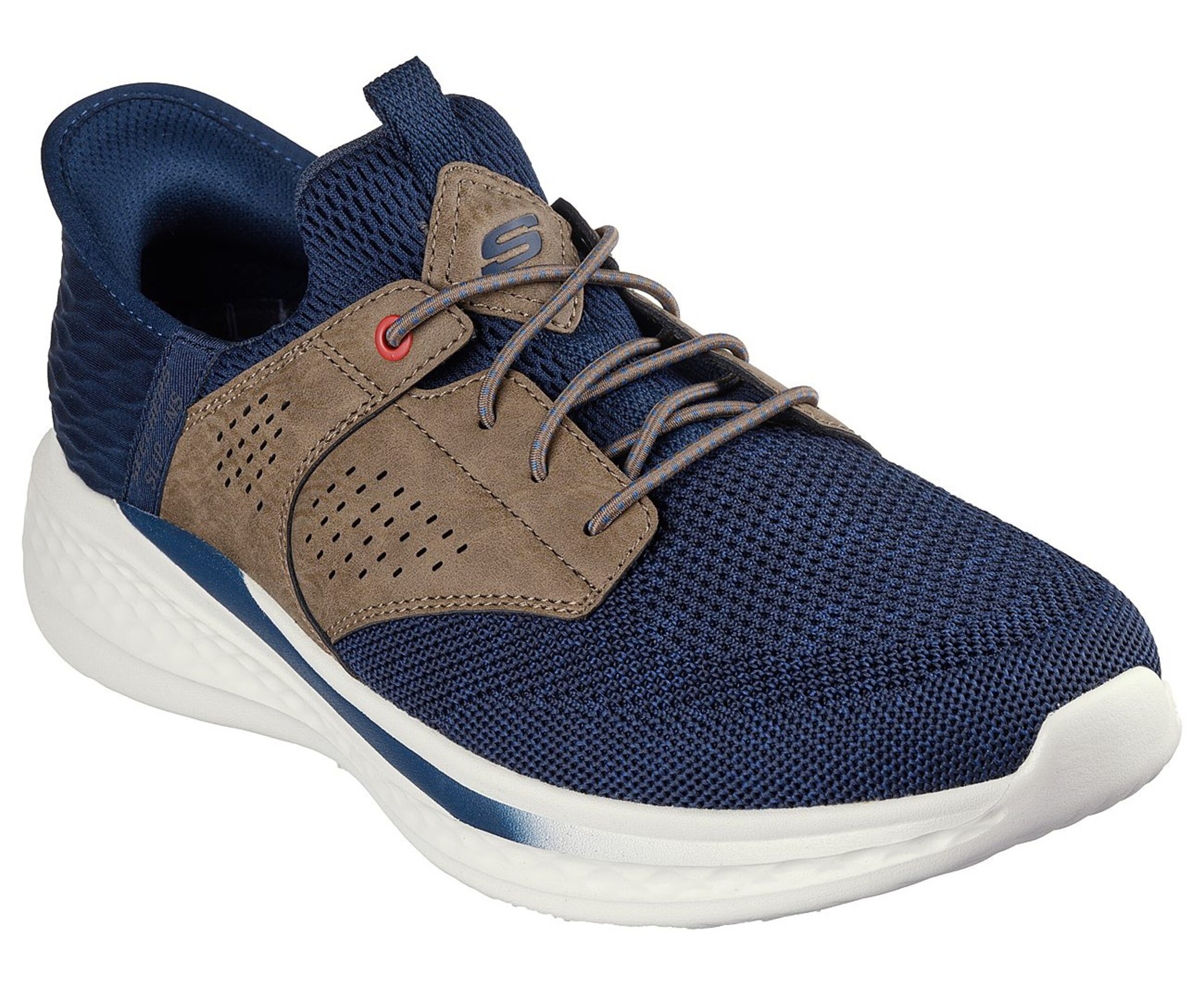 SKECHERS Slip-Ons in Blue: front
