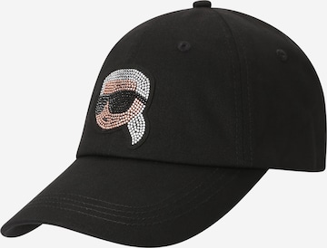 Șapcă 'Ikonik 2.0' de la Karl Lagerfeld pe negru: față