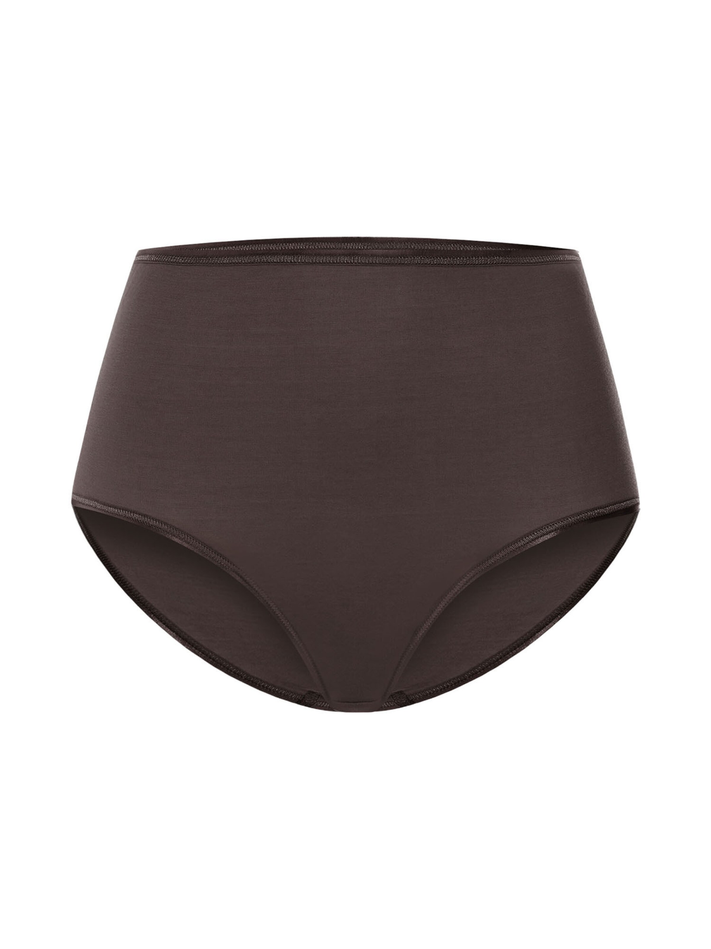 Slip ' Cotton Seamless ' Hanro en marron : devant