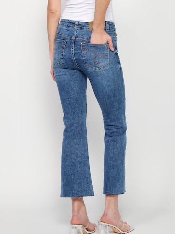 KOROSHI Flared Jeans in Blauw