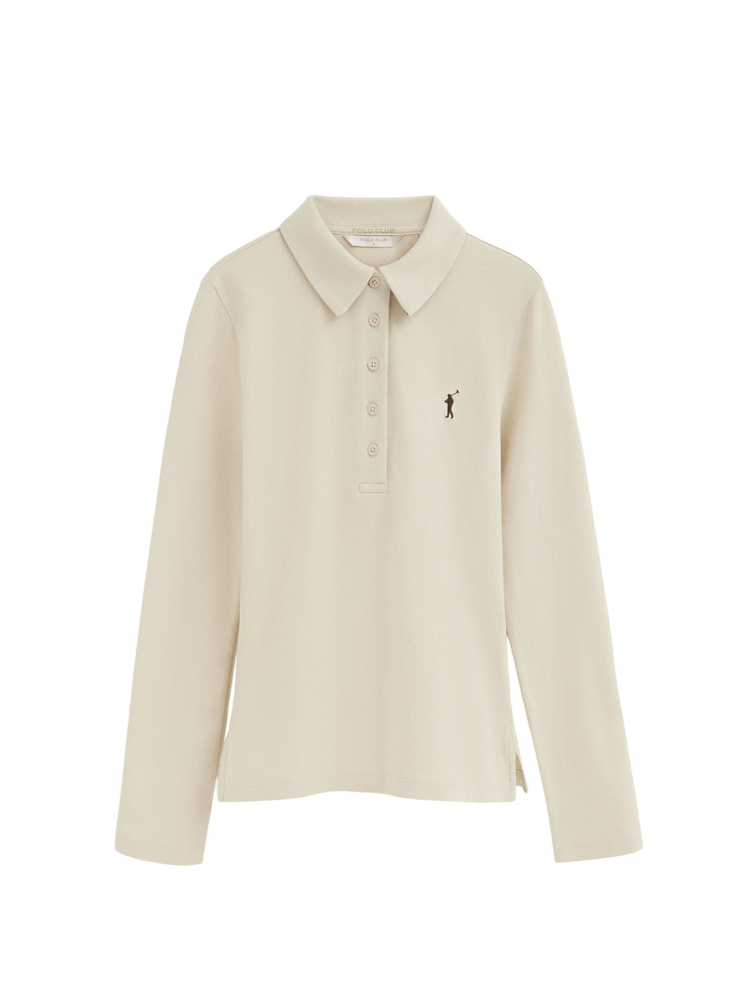 Polo Club Shirt in Beige: Vorderseite