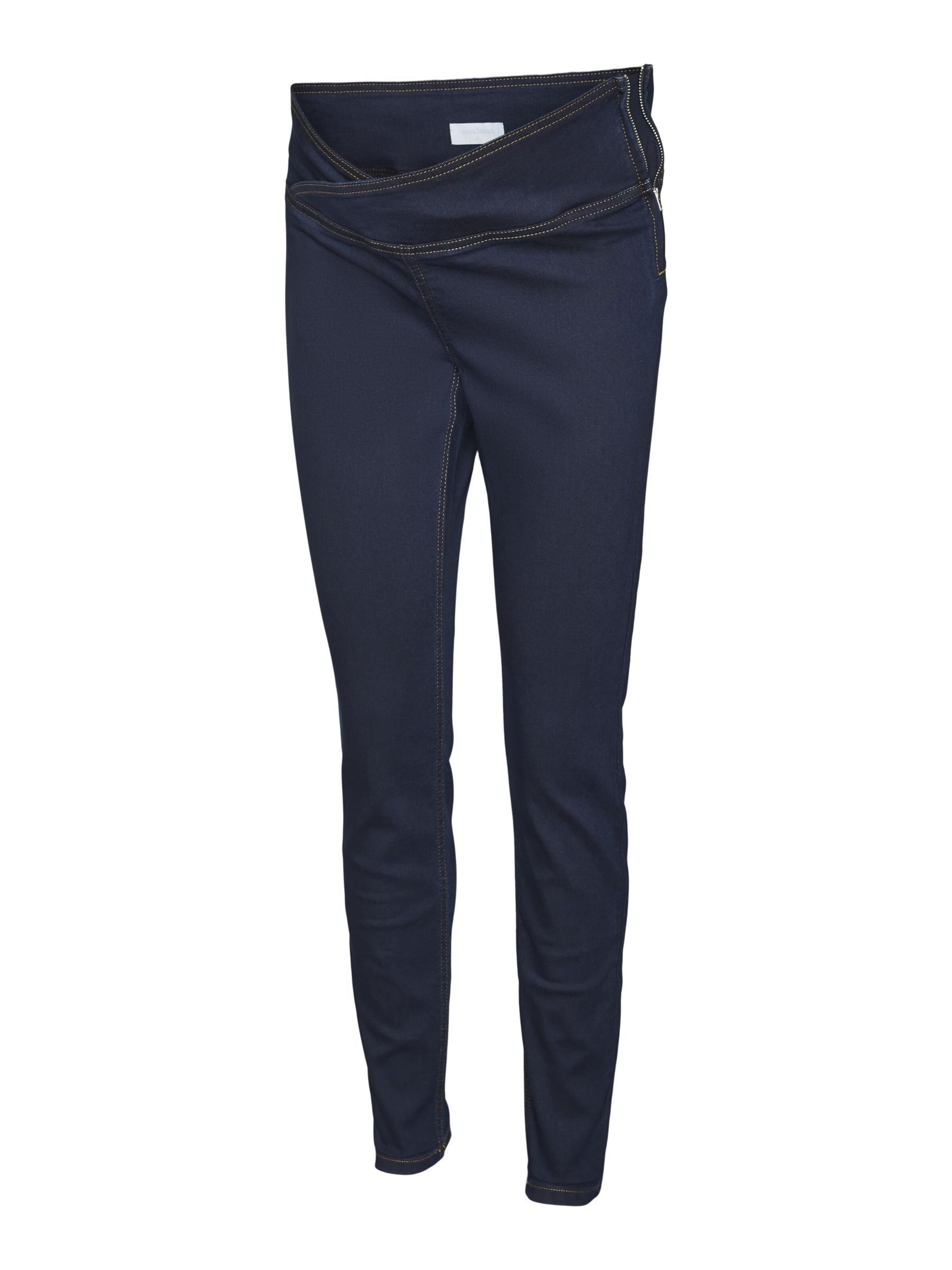 MAMALICIOUS Slimfit Jeans in Blauw: voorkant