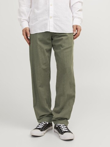 Regular Pantalon à pince 'Kana Summer' JACK & JONES en vert : devant