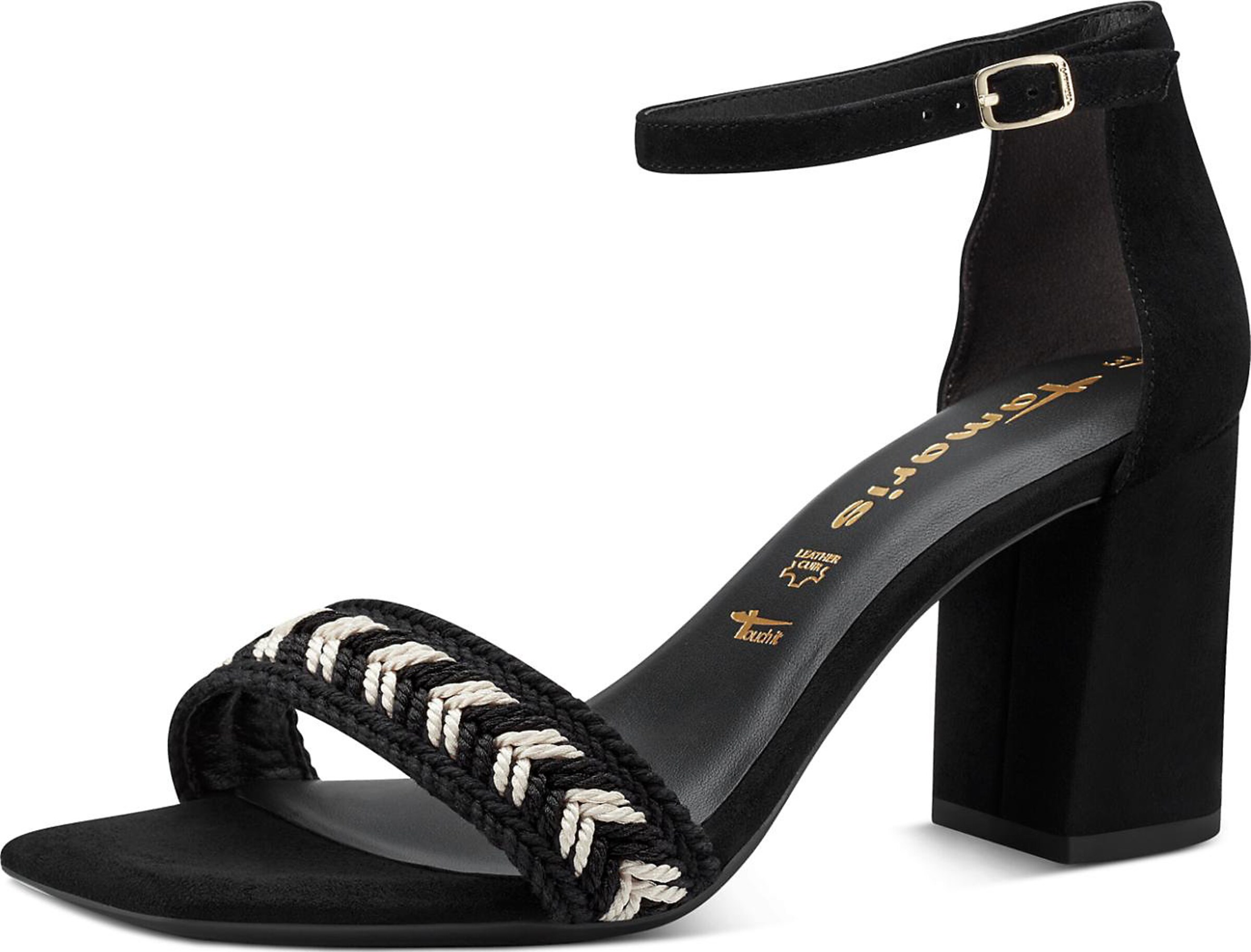 Tamaris Strap sandal in Black: front