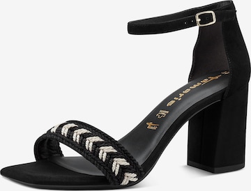 TAMARIS Sandals in Black: front