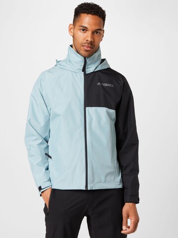 Veste outdoor 'Primegreen' ADIDAS TERREX en bleu : devant