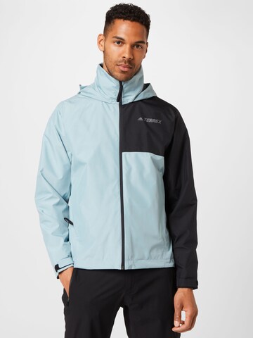 ADIDAS TERREX Outdoor jacket 'Primegreen' in Blue: front