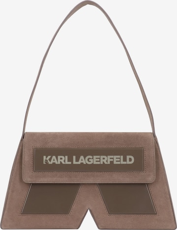 Sac bandoulière 'Essential' Karl Lagerfeld en marron : devant