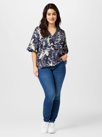 Vero Moda Curve Μπλούζα 'ABBI' σε μπλε