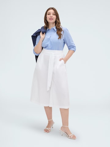 Wide leg Pantaloni di Fiorella Rubino in bianco
