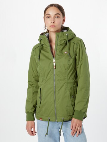 Ragwear Between-Seasons Parka 'DANKKA' in Green: front