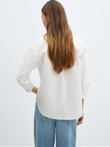 MANGO Blouse 'Marble' in White