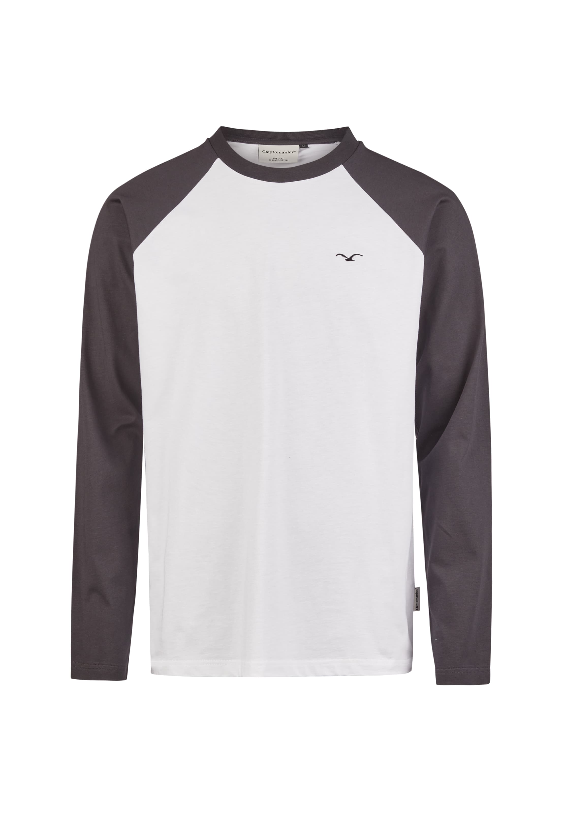 Cleptomanicx Shirt 'Ligull College' in Grey: front