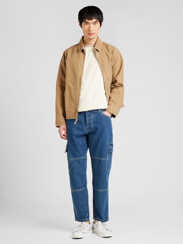 BRAVE SOUL Loose fit Cargo Jeans in Blue