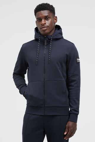CMPD Zip-Up Hoodie in Blue: front