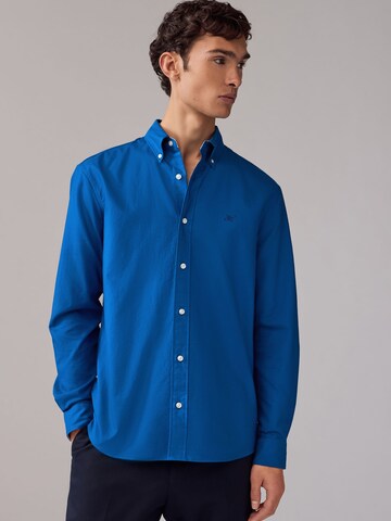 Next Slim fit Button Up Shirt in Blue
