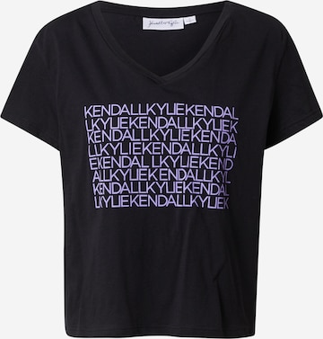 KENDALL + KYLIE Shirt in Zwart: voorkant