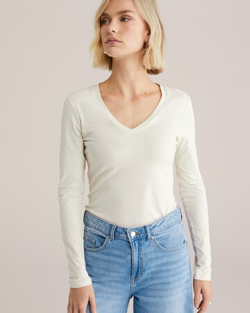 WE Fashion T-shirt i vit: framsida