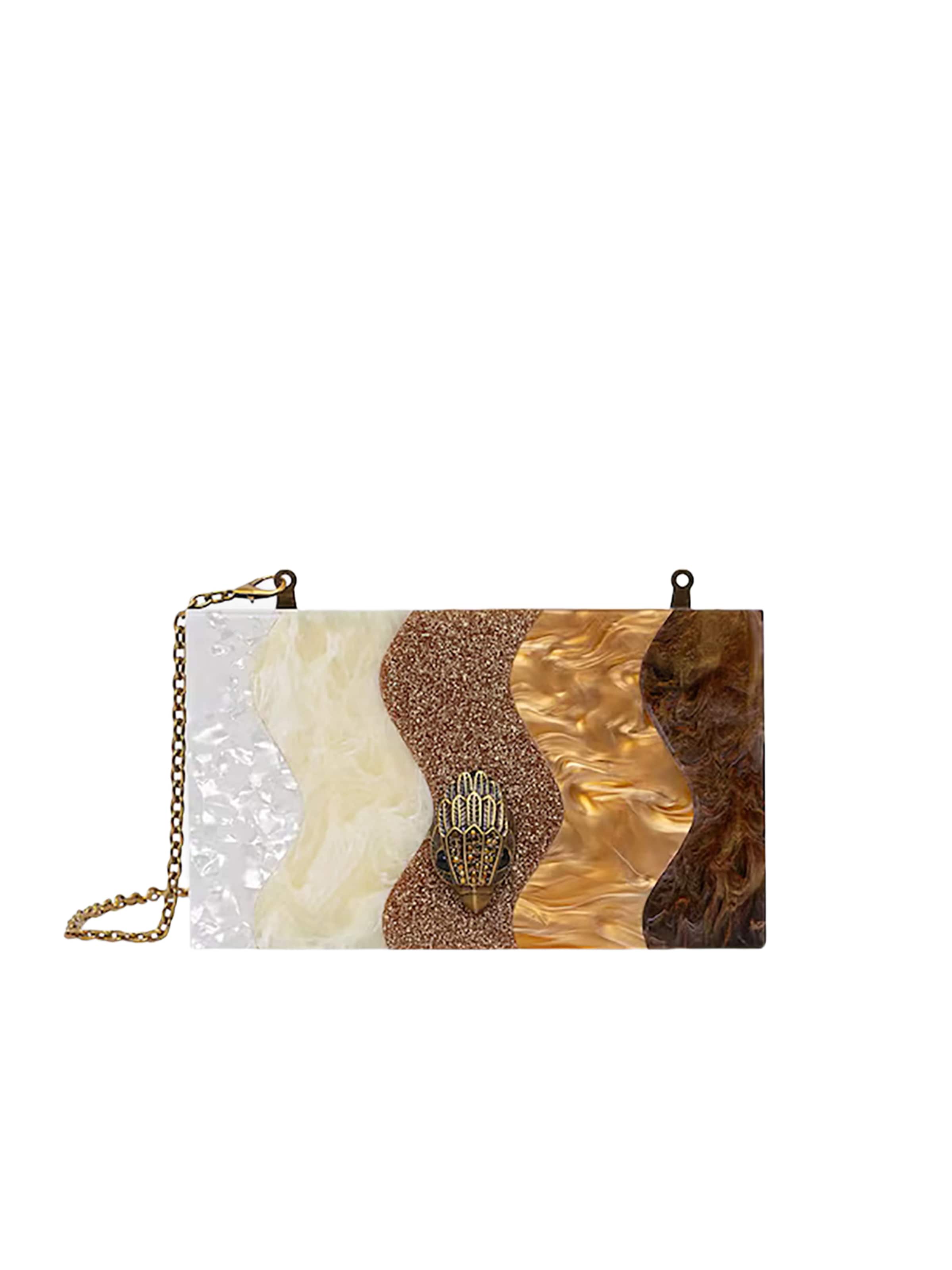 Kurt Geiger - Clutches em ouro: frente