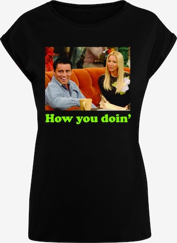 ABSOLUTE CULT Shirt 'Friends - How you Doin' in Black: front