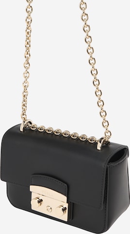 FURLA - Mala de ombro 'METROPOLIS' em preto: frente