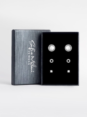 Sofia Milani Schmuckset 'Pearl Circle Zirconia'‌‌‌‌‌‌‌ in Silber