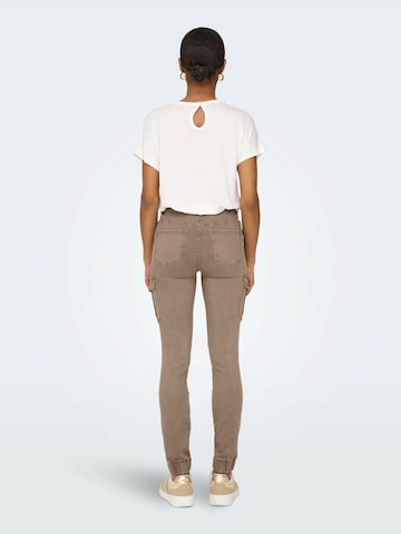 ONLY Slimfit Cargojeans 'ONLMissouri' in Beige