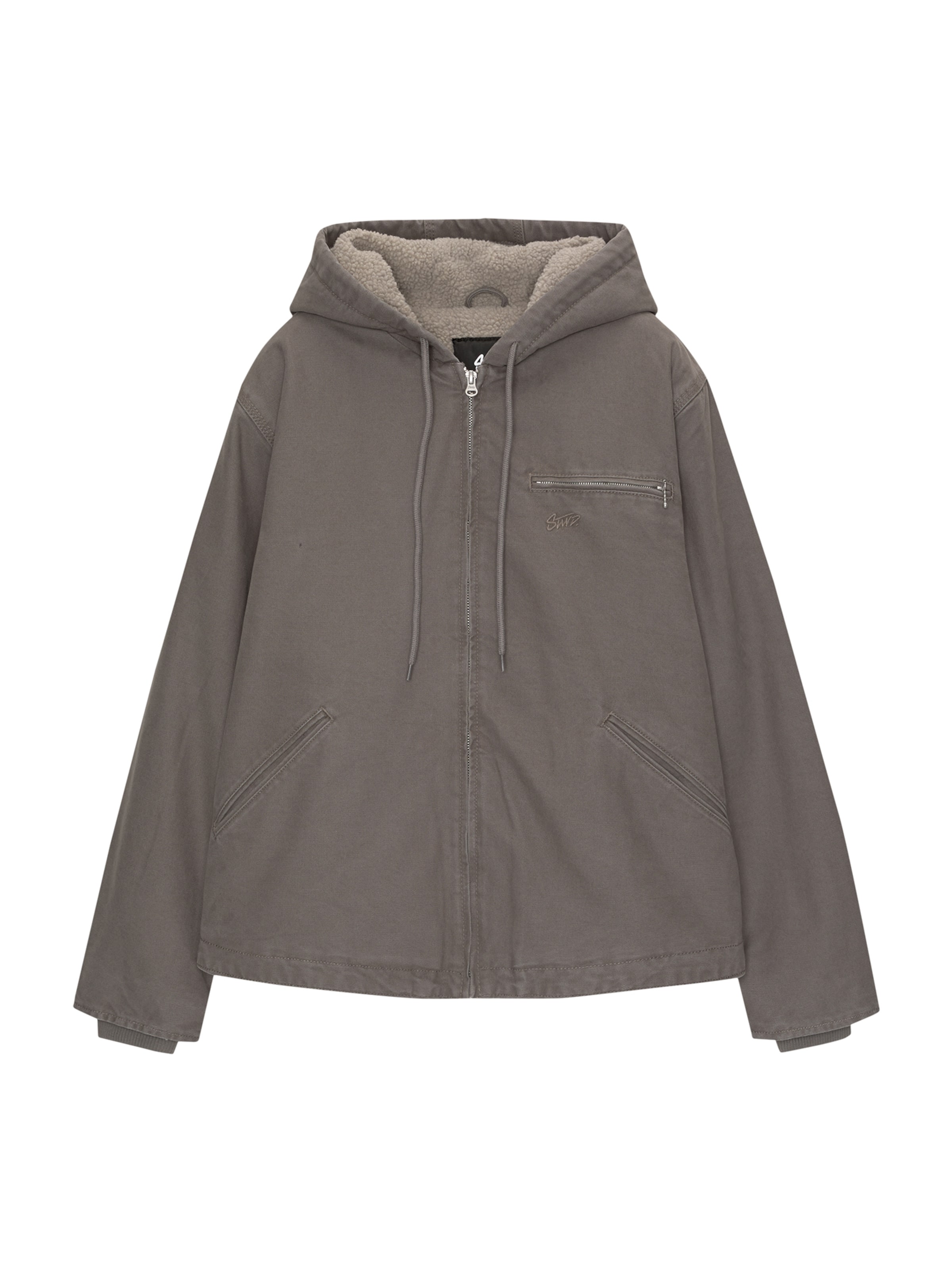 Pull&Bear Kurtka przejściowa w kolorze szary: przód