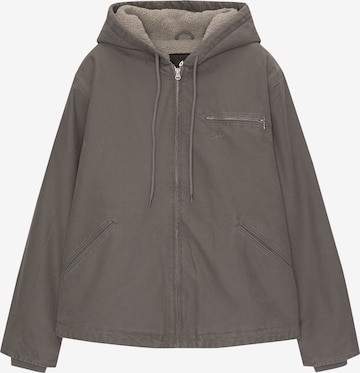 Pull&Bear Kurtka przejściowa w kolorze szary: przód