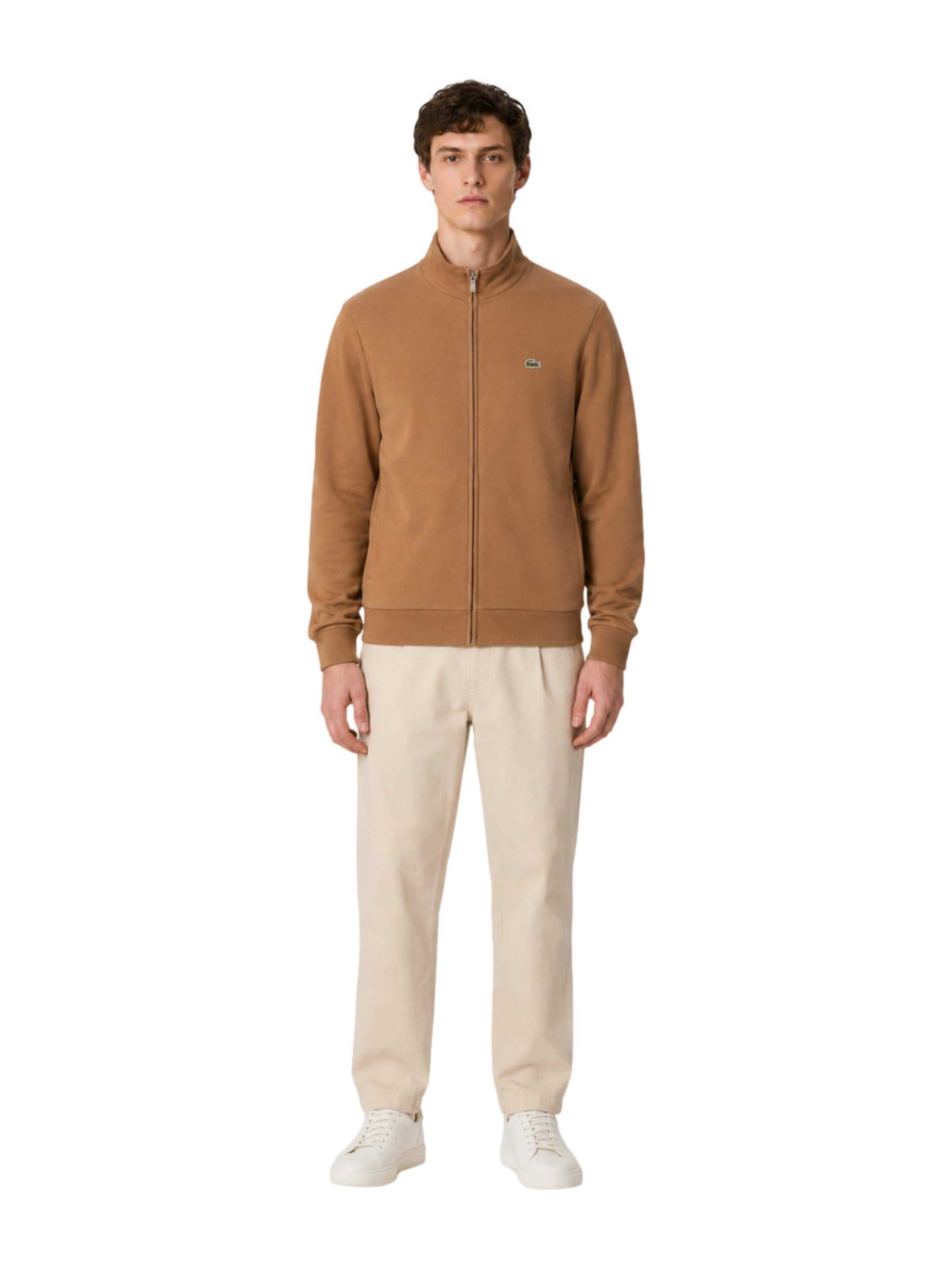 Giacca di felpa di LACOSTE in marrone