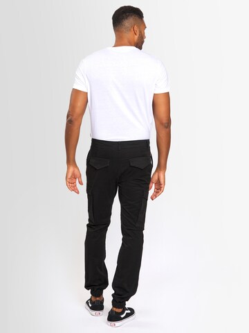 Alessandro Salvarini Tapered Cargobroek in Zwart