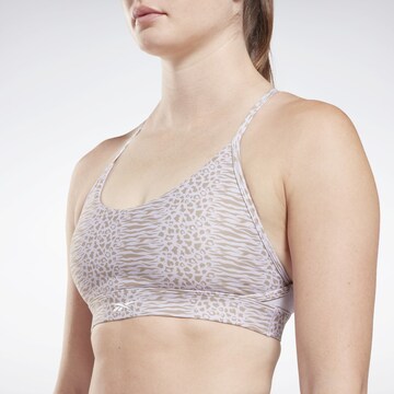 Reebok Bustier Sport-BH 'Safari' in Lila