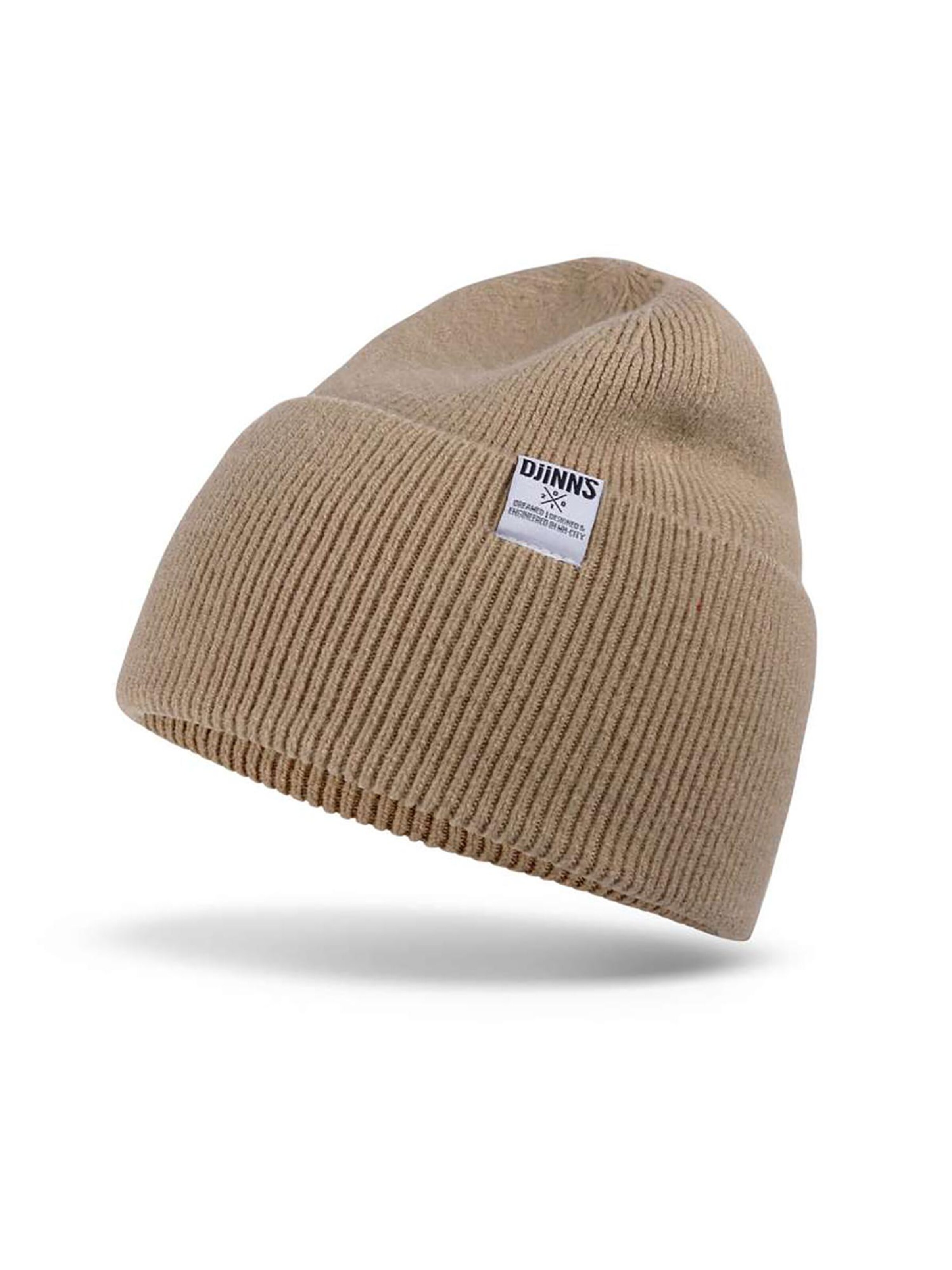 DJINNS Muts 'Wooly' in Beige: voorkant