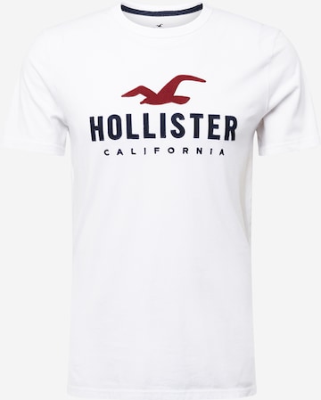 HOLLISTER Majica | bela barva: sprednja stran