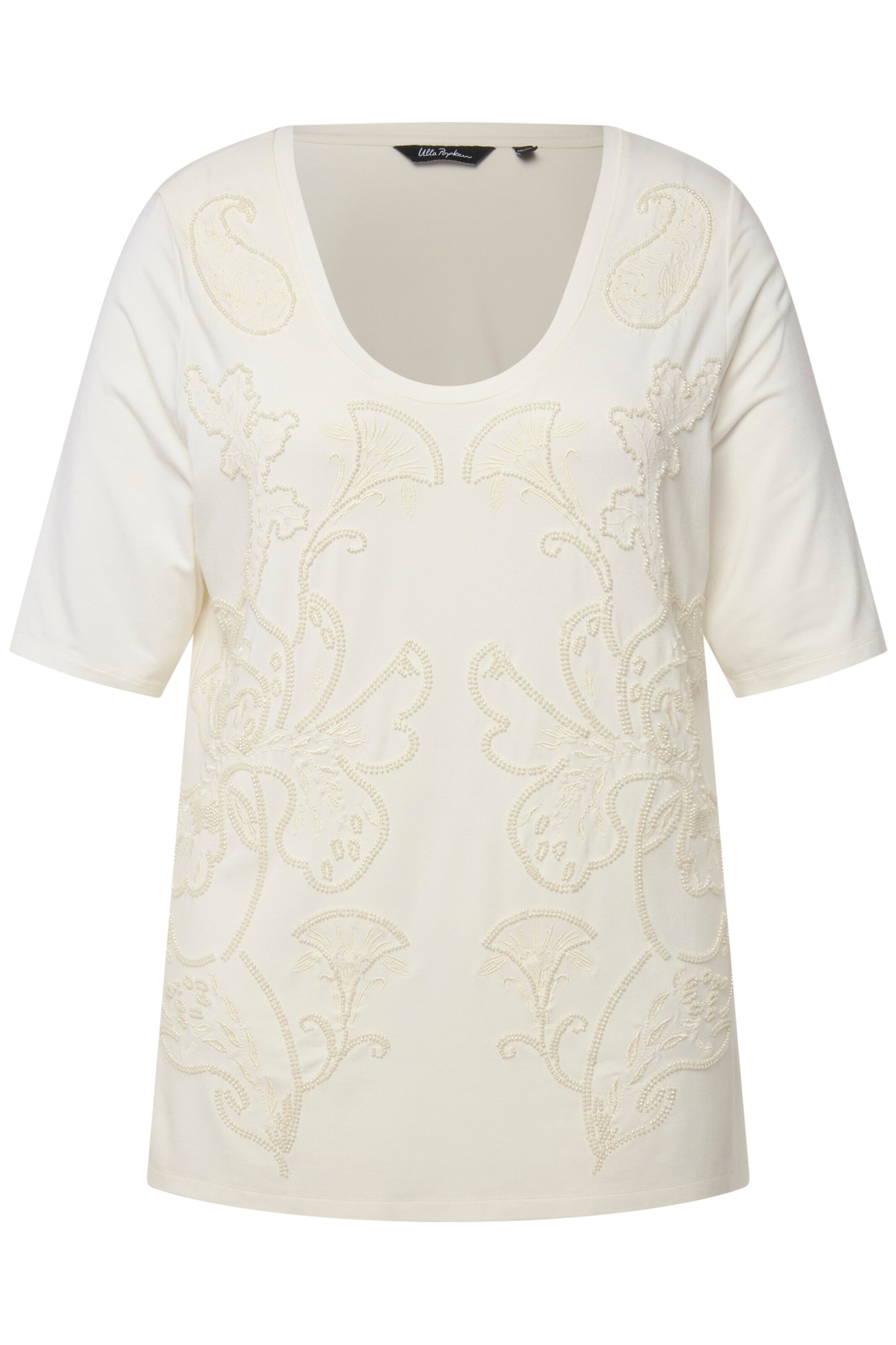 Ulla Popken Shirt in Wit: voorkant