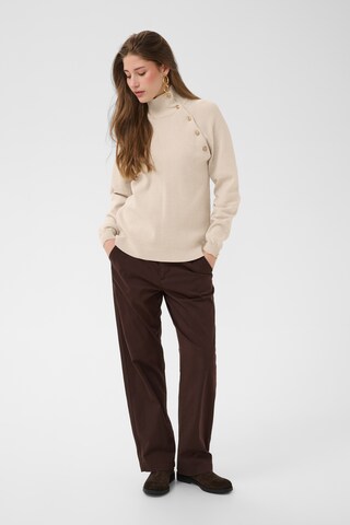 Cream - Jersey 'Dela' en beige