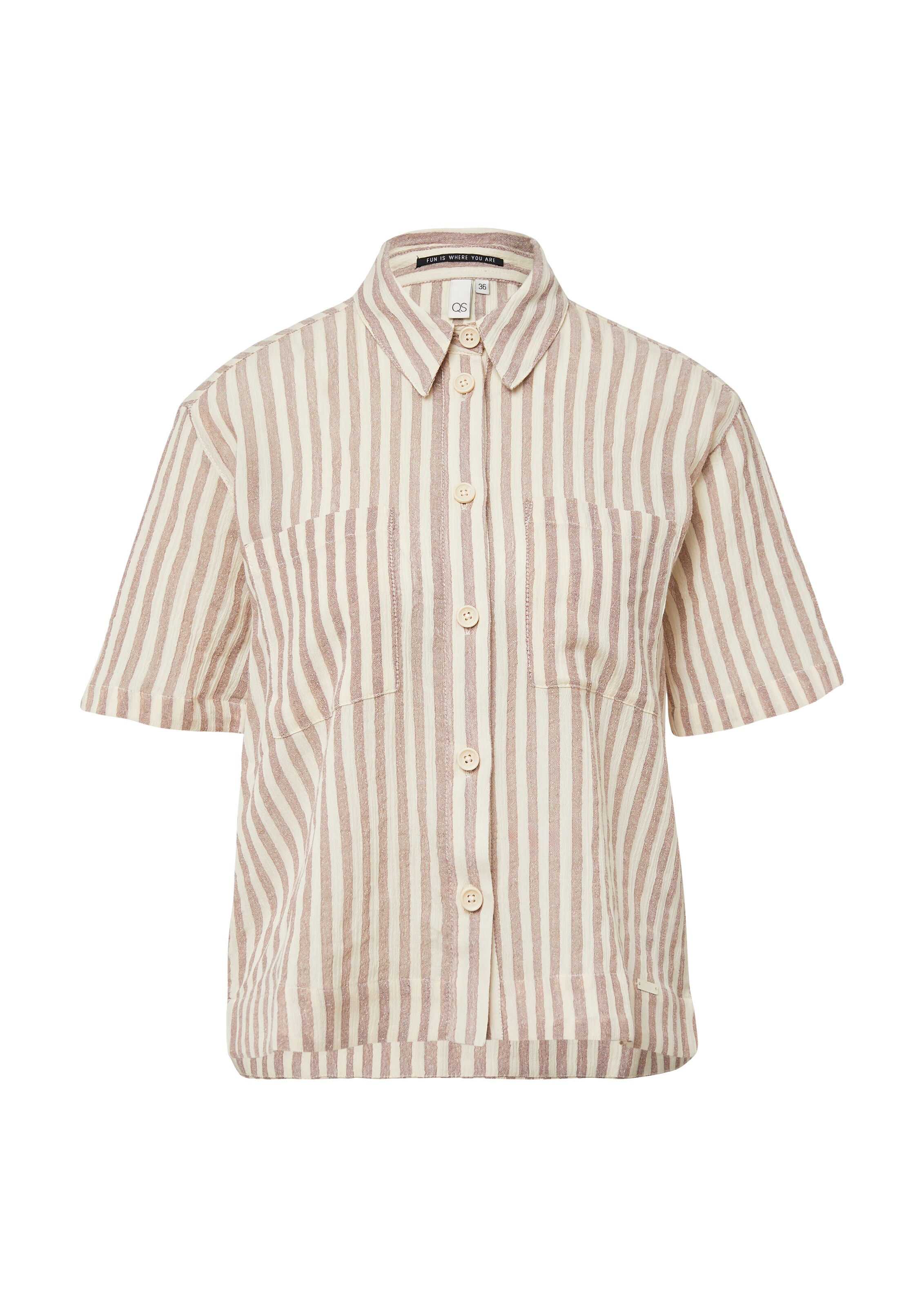 QS Blouse in Pink: front