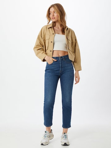 Regular Jean '501® Crop' LEVI'S ® en bleu