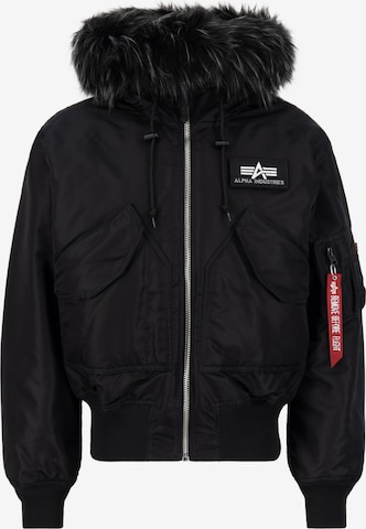 ALPHA INDUSTRIES Vinterjakke '45P' i svart: forside