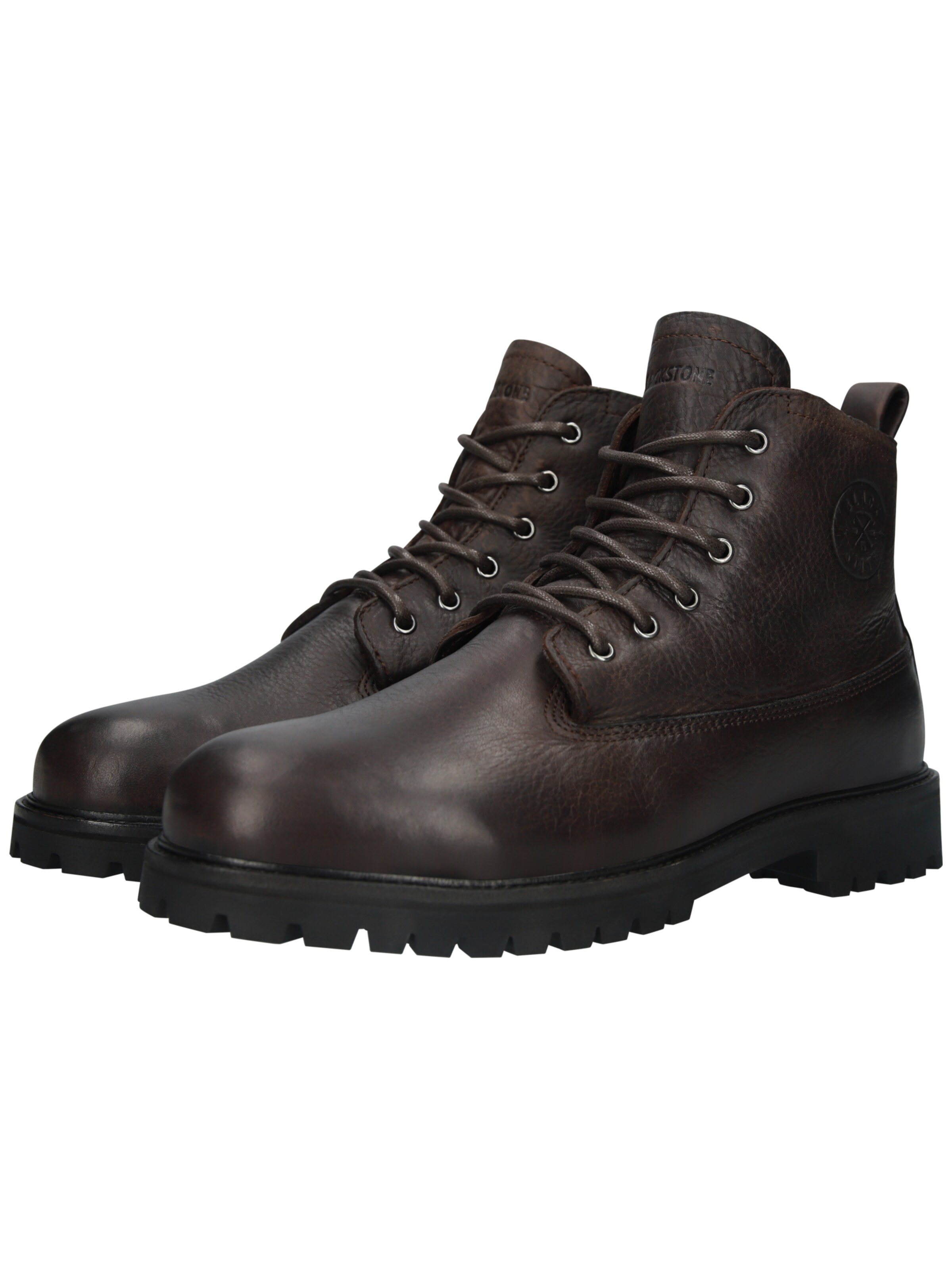 BLACKSTONE Boots med snörning 'Rock Hardy OM62' i brun