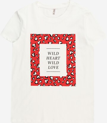 KIDS ONLY - Camiseta 'BEATE' en blanco: frente