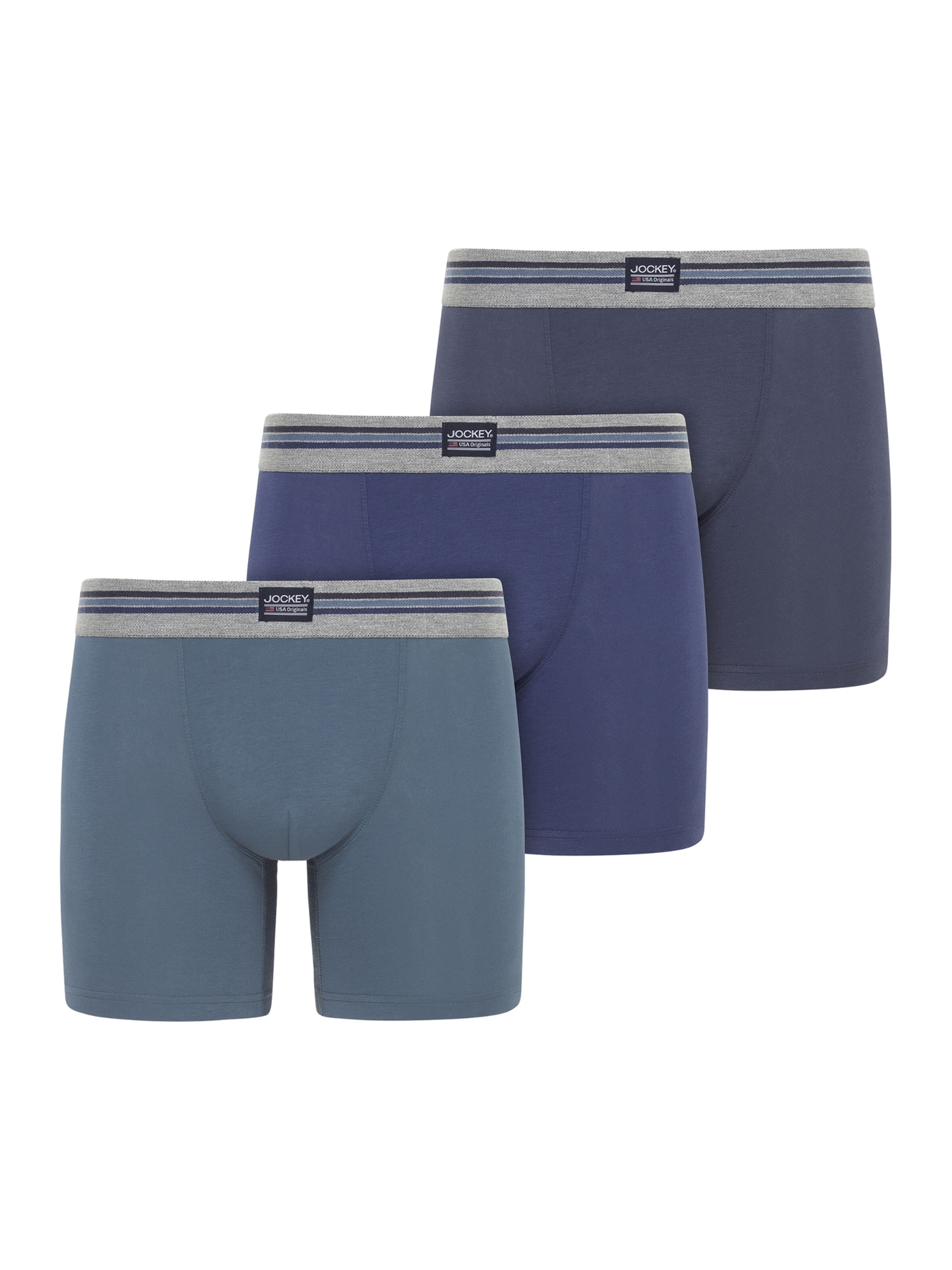 JOCKEY Boxershorts 'Cotton Stretch Boxer Trunk - 3 Pack'‌‌‌‌ in XXL in royalblau, Produktansicht