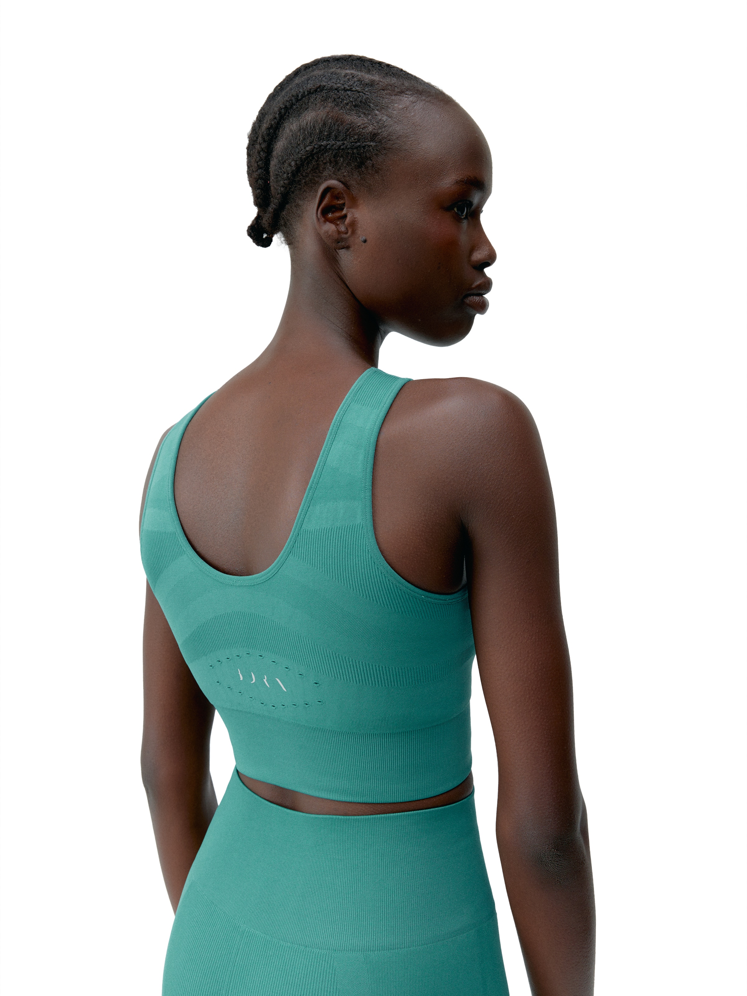 Born Living Yoga Skinny Sporttop ' Alana ' in Groen